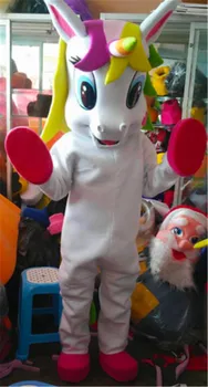 Nové Jednorožec maskot kostým Lietajúci Kôň Maskot Kostým Dúha poníka maškarný kostým pre dospelých Zvierat Halloween party