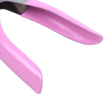 Na nechty, nožnice na nechty a nepravdivé akrylové nechty jednoduché použitie ružová.