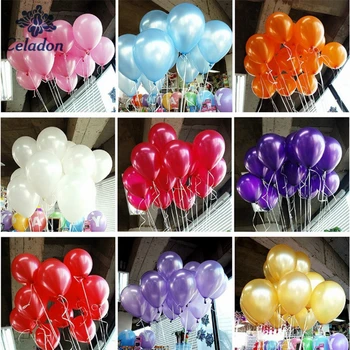 10pcs/lot 10 inch Pearl Latexové Balóny Hélium Balón Svadobné Dekorácie Nafukovacie Vzduchu Gule Deti Happy Birthday Party Balón
