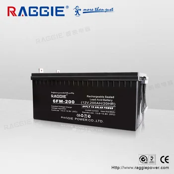 Vyrobené v Číne skladovanie batérie 12v 200ah AGM Olovené Batérie