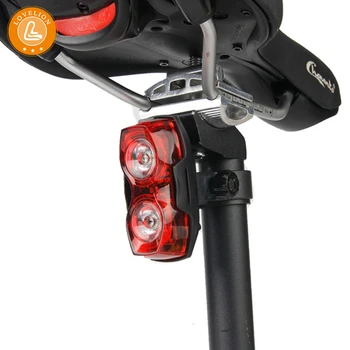 LOVELION Super jasné svetlo na bicykel 2 LED cat eye zadné svetlo horský bicykel, jazda na bicykli svetlé červené výstražné svetlo