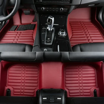 Dobrá kvalita! Vlastné špeciálne auto podlahové rohože pre Volvo XC90 7 miest 2020 trvanlivé nepremokavé auto koberce, koberce pre XC90 2019-