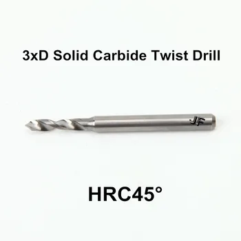JF D12x55xD12x102Lx2T hot predaj vŕtačky HRC45 TiAIN Potiahnuté 3xD Karbidových Twist Vrtákov