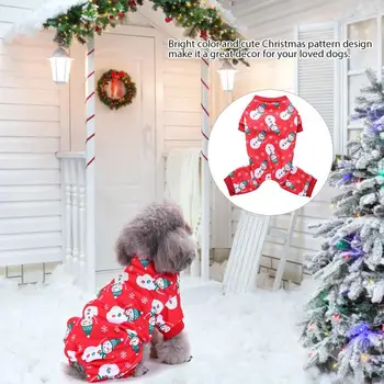 Roztomilé Zvieratko Psov Vianočné Šaty, Pletené Sveter Zimný Kabát