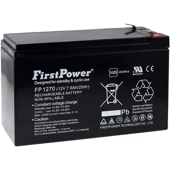 FirstPower GEL batérie pre UPS APC Back-UPS, BE700G-GR 7Ah 12V