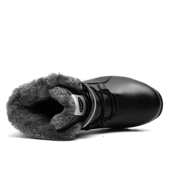 Super teplé Mužov zimné topánky Unisex kvality sneh topánky pre mužov nepremokavé teplé zimné topánky pánske členkové topánky 2019 Nové