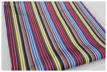 HLQON 75 cm šírka brocade prúžok multi farebné textílie pre patchwork cítil tkaniva posteľ list cheongsam šaty deti kabát handričkou