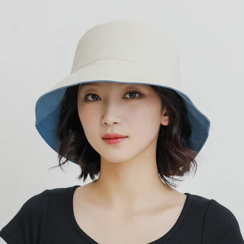 6 farby sú k dispozícii Nové módne bežné pevné spp temperamentného pohodlné ženy vonkajšie Slnečné ochranný opaľovací krém roztomilý vedierko hat