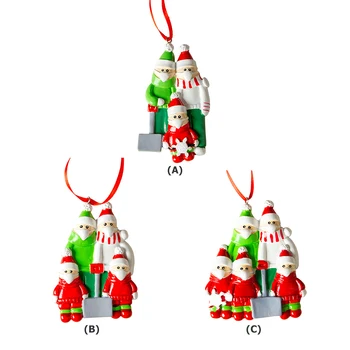 Nové Snehuliak Osobné Pozostalá Rodina Vianočné Dekorácie DIY Meno Požehnaním Vianočný Stromček Prívesok 2021 Nový Rok Darčeky