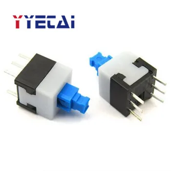 YongYeTai 8*8 self-prepínač blokovania tlačidlo tlačidlo prepnúť 8*8 MM dvojradové 6-pin s blokovací prepínač doprava Zadarmo