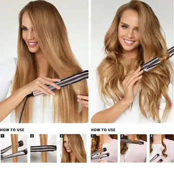 Ufree nové Profesionálne Elektrická kulma na Vlasy Curler Hair Straightener 2 v 1 Straightener Ploché Žehličky Keramické Styling Nástroje