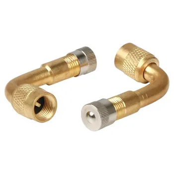 2 pcs Valve Extension Valve Tire Brass 90 Degree Universal for Truck Car Motorcycle