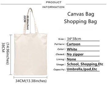 Jujutsu Kaisen nákupní taška s potravinami tote bolsas de tela recyklovať taška juty taška bolso taška textílie tkané sacolas