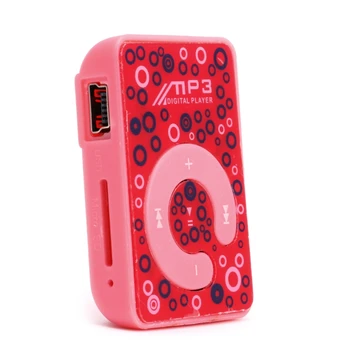 Mini Klip Dot Kruhu Vzor Hudba MP3 Prehrávač, Podpora TF Kariet + Mini USB Kábel, Slúchadlá 634A