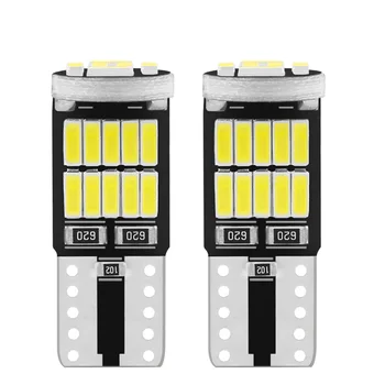 SXCLG 2KS LED Auto T10 W5W 194 Žiarovky T10 4014 26SMD LED Automatické Svetlá na Čítanie špz Lampa Odbavenie Svetlá 12V 3W 6000K