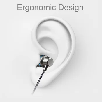 Najnovšie In-Ear Slúchadlá počítač basy mobilný telefón, univerzálny kovový drôt magic zátkové chrániče sluchu