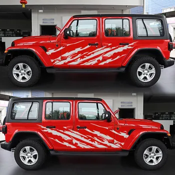 2 KS Jeep Wrangler telo nálepky exteriérové dekorácie úprava zaujímavé vinylové kotúča, auto diely