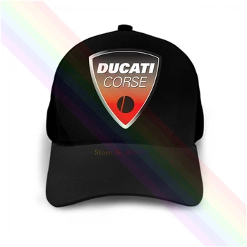 Vektor DUCATI Corse Motocykel Logo 2020 Najnovšie Čierny Populárny šiltovku Klobúky Unisex