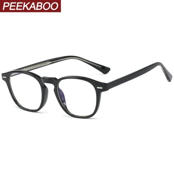 Peekaboo tr90 optické okuliare, rám muž vysokej kvality modré svetlo blokuje okuliare pre ženy retro štýl jasný objektív darčekové predmety