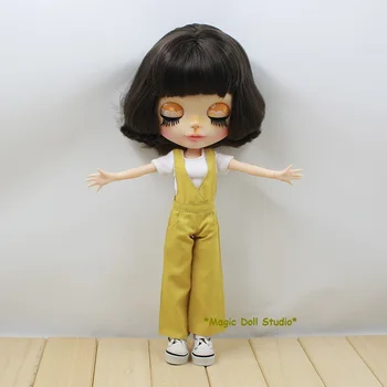 [RMG004]2018 OEM NeoBlythe Doll Oblečenie # Žltých Montérkach a Hornej Nastaviť pre neoBlythe bábiky oblečenie blyth doll oblečenie na predaj
