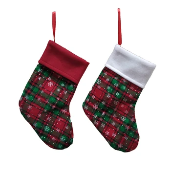 60 Ks Vianočné Pančuchy Snowflake Koberčeky Vianočný Strom Decor 9 Palcový Ponožky Strany Visí Ozdoby Nový Rok Dekorácie Veľkoobchod X2