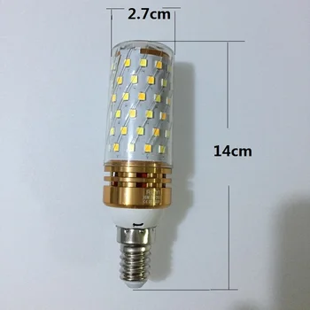 E27/E14 16W Ultra-jasné Led Kukurica Lampa Trikolóra LED Svetlo Sviečky Žiarovka Pre Slávnostné Svietidla