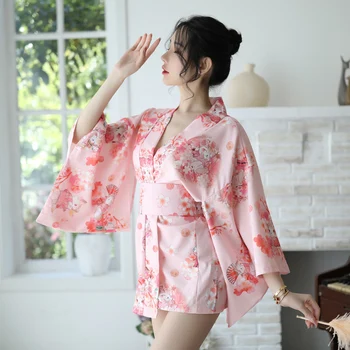 Yukata Šaty Geisha Dievčatá Krátke Voľné Nightgown Kúpanie Šaty, Šaty Žena Japonské Kimono Štýle Sleepwear tvaru Sexy Kostýmy