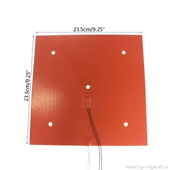 235*235mm 220V 500W silikónové gumy kúrenie pad pre 3D tlačiarne kúrenie posteľ N23 20 Dropshipping