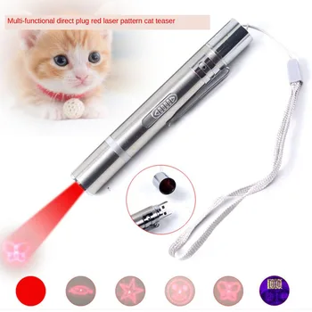 Cat Kitten Hračka Ukazovateľ USB Nabíjanie Interaktívne Červená UV Lampa