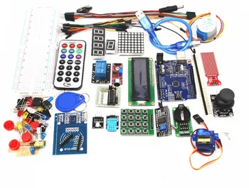 Inovovaný Rozšírená Verzia Starter Kit RFID učiť Suite Súpravou, LCD 1602 pre Arduino UNO R3
