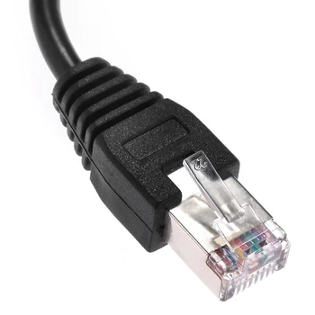1 METROV RJ45 Mužov a Žien Skrutku Panel Mount Ethernet LAN Sieťový Predlžovací Kábel