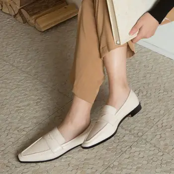 ALLBITEFO mäkké prírodné originálne kožené vysoké podpätky ženy pohodlné úrad práce obuv módne vysokom podpätku topánky ženy podpätky, topánky