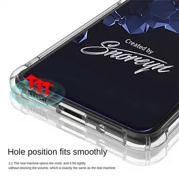Silikónové Telefón puzdro Pre Samsung Galaxy S21 Plus Ultra Prípade Transparentné Telefón Shell na SamsungS21 GalaxyS21 Shockproof Zadný Kryt