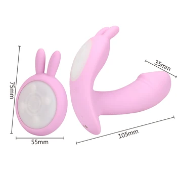 Roztomilý Bezdrôtový Králik Vibrátory Klitorálny Stimulácia Sexuálne Hračky pre Ženy, Ženské Masturbator Tepla Dilda Análny Plug Stroj Dospelých