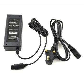 10PCS veľa UK, Zapojte AC adaptér 100-240 napájací Adaptér pre Nintendo Gamecube/NGC konzoly s napájací kábel/kábel