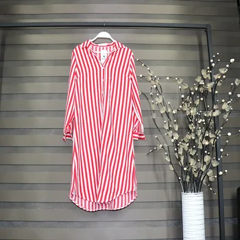 Letné šaty žien Polyester Šifón Bežné A-Line Prekladané Plný podkolienok Pravidelné Ríše Stojan