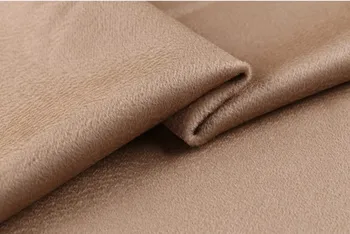 Export luxusné obojstranné hodváb vody zvlnenie cashmere textílie zimný kabát Austrálsky vlnené tkaniny béžová cashmere tkaniny, vlnené tkaniny