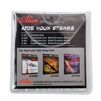 Husle String Alice A705 Nehrdzavejúcej Ocele Potiahnuté Oceľový Core Niklu, Chrómu Rany 4/4-1/8 Violino Reťazce