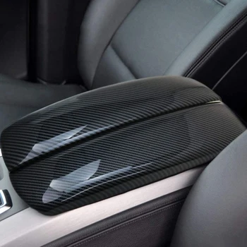 Carbon Fiber Auto Úložný Box Panel Kryt lakťovej opierky Okno Panel na BMW X5 X6 E70 E71 stredovej Konzoly Dekorácie, Nálepky