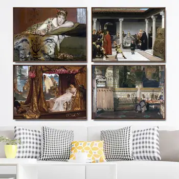 Domáce Dekorácie Umeleckých Obrazov Na Stenu Vzad Obývacia Izba Plagát, Tlač Na Plátne Obrazy Netherlandish Lawrence Alma-Tadema