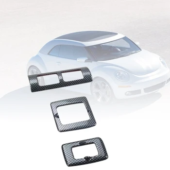 Vhodné pre Chrobák 2003-2010 3KS ABS Dvere Auta Výbava Panel Potiahnite Rukoväť Okna Prepnúť Tlačidlo Rám, Kryt Styling
