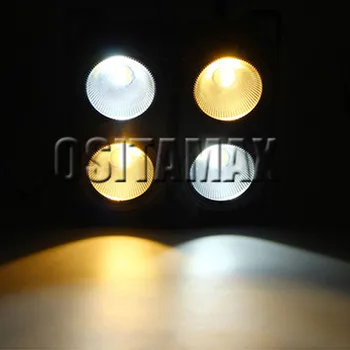4x100w COB LED Blinder Svetla Teplá Biela studená Biela Matice Blinder 4 Oči Fáze Umývanie Osvetlenie Publikum Svetlo Disco KTV Strany Flim