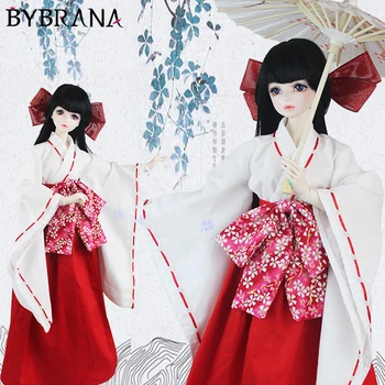 Bybrana Bjd Bábika 1/3 1/4 Lepšiu Kimono A Japonskej Sukne Celý Súbor