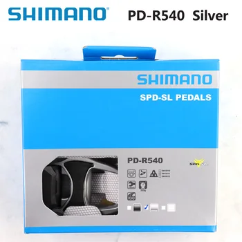 SHIMANO PD R540 Pedále Self-Locking SPD Pedále Komponenty Požičovňa Závodné Cestné Bicykle Pedál Obsahujú SM-SH11 Časti Bicyklov