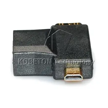 Kebidu Hot predaj 2ks Plug and Play, 3 v 1, HDMI-kompatibilný s Micro muž kompatibilný s HDMI 1.4 Žena kábel kábel adaptéra Tvar konvertor