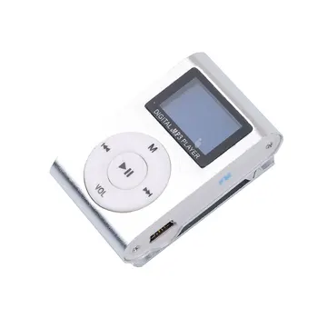 Kebidu MP3 Prehrávač, USB Klip Mini LCD Displej Podpora 32GB Micro SD TF Karty Digitálne Auto MP3 Prehrávač+Slúchadlá+USB Kábel