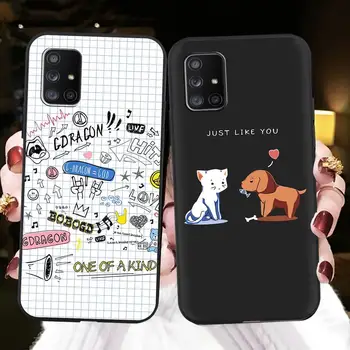 Cartoon SoftCase Telefón puzdro Pre Samsung Galaxy A71 5G Roztomilý Shockproof Nečistotami-odolné TPU Pre Ženy
