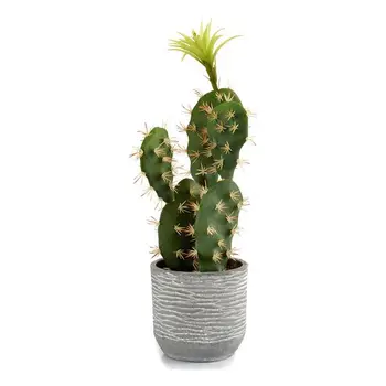 Kaktus Plast Biely Kaktus (14 x 46 x 20 cm)