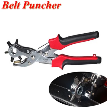 Multi-funkčný Pás Puncher Kožené Otvor Puncher Dierovacie Kliešte Na Spony na Kartu Tlačidlo Snap Očko Punč Kliešte F101