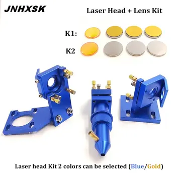 JNHXSK Nástroje Laser Hlavu Nastaviť & 1 Zaostrovanie Objektívu A 3 Zrkadlá Použiť Pre Laserové Rytec 1pcs USA so Zameraním Objektív + 3ks Si / Mo Zrkadlá